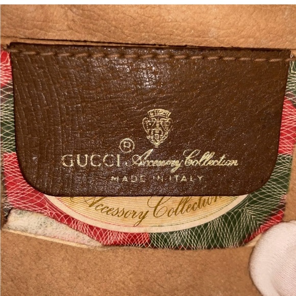 💯 Authentic Gucci suprime GG Sherry Line PVC Brown Clutch Bag NS080844 - Picture 13 of 15